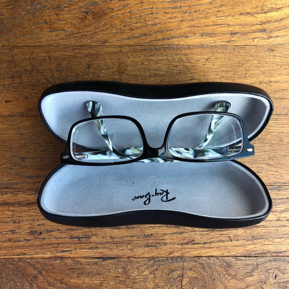 Ray Ban black rim glasses